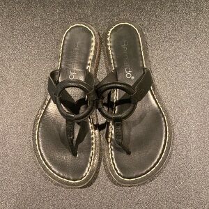 Bernardo leather thong sandals